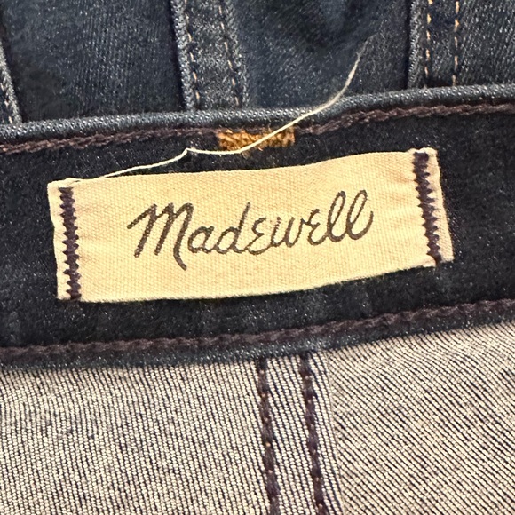 Madewell Women’s 10” High-Rise Skinny Dark Wash Jeans Size 25 - Picture 7 of 9